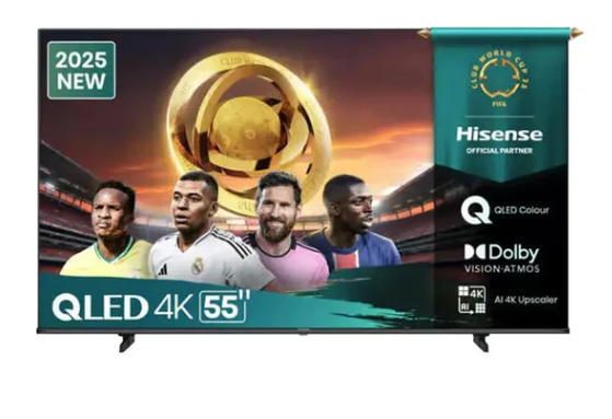 Hisense 55 Inch QLED 4K Smart TV 55Q6Q