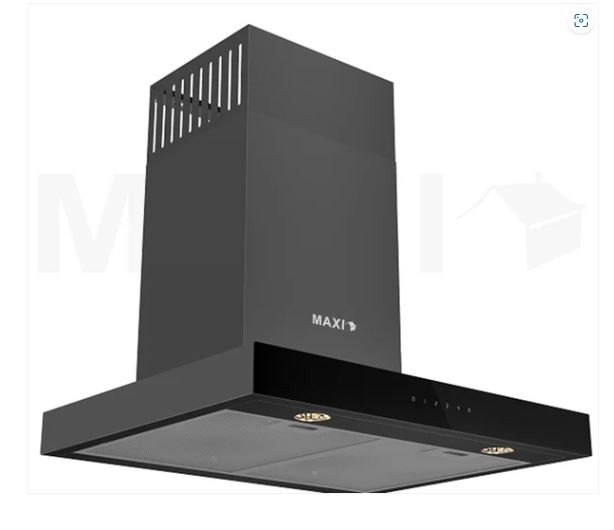 Maxi Hood 90cm Black Glass MAXIHOODD011BL