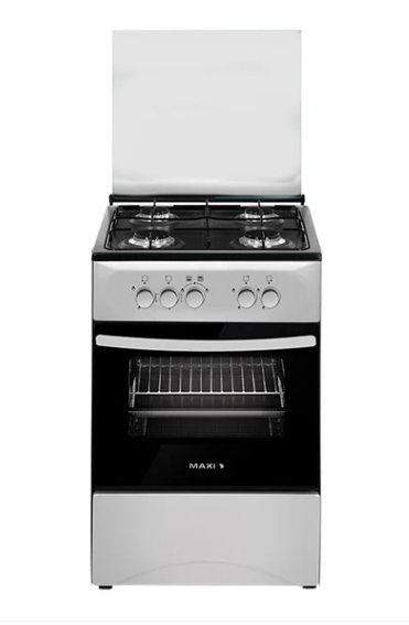 Maxi 50*50 4 Gas Burner Standing Cooker MAXI 50504B BASIC BLACK