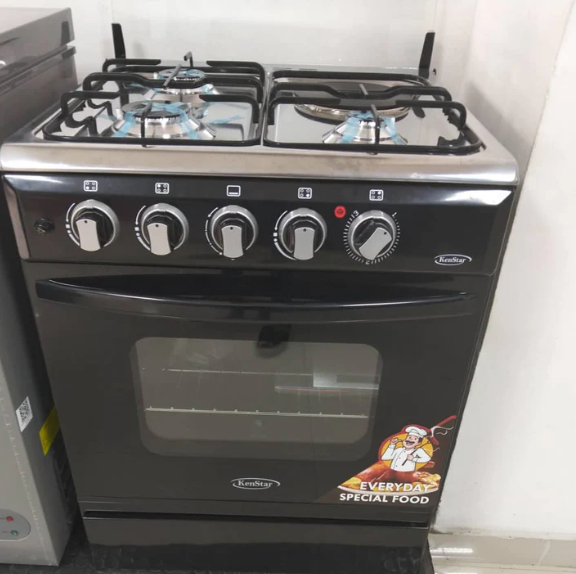 Kenstar 60x60 3 Gas Burner + 1 Electric Hotplate Standing Cooker KS-GCX6060-31S