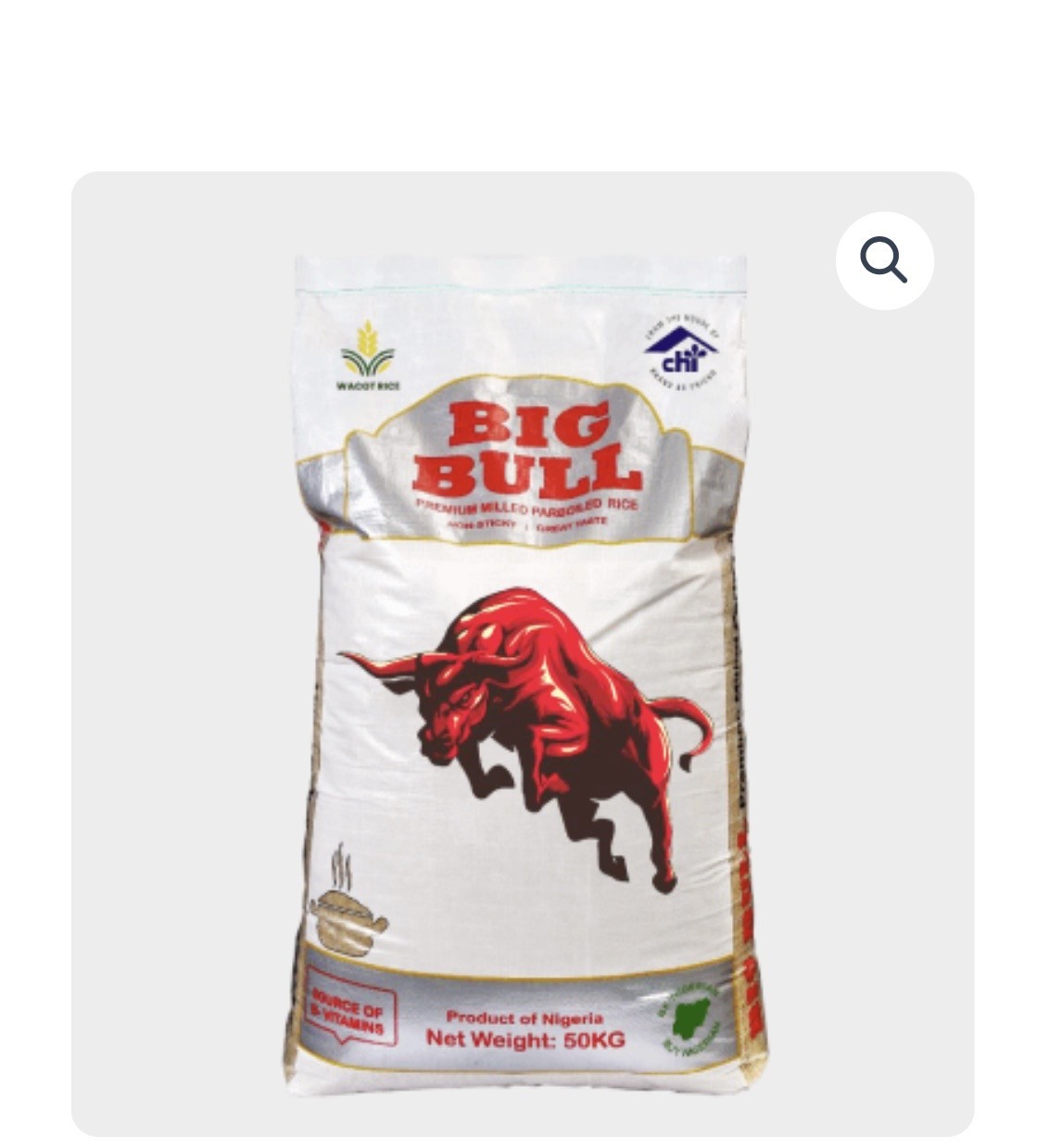 Big Bull Rice 50kg