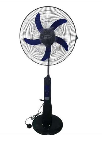 Kenstar 18 Inch, Rechargeable Standing Fan, 3 Speed Regulator, 5 Blades, Adjustable Oscillation-KS-18RB