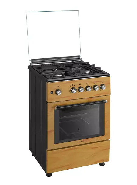 Maxi Gas Cooker 60x60 CM (3+1) Burners IGL Wood (TR)