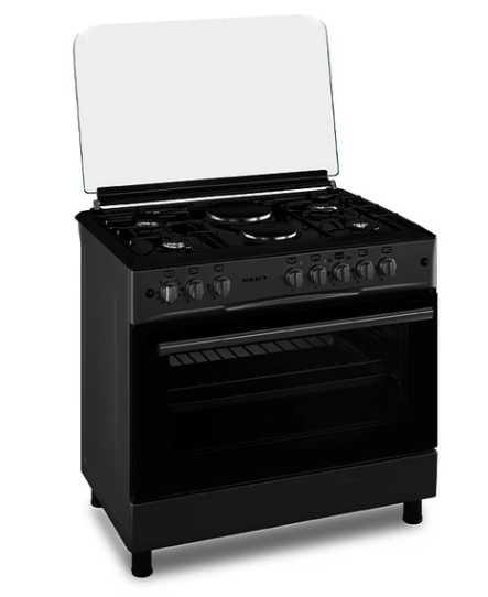 Maxi Gas Cooker 60x90 CM (4+2) Burners Black & Grey