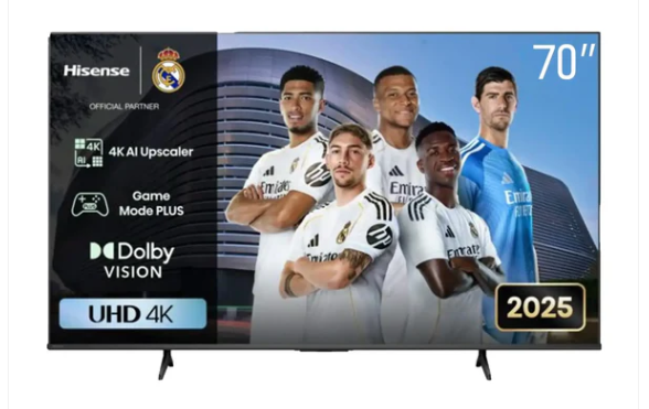 Hisense TV 70 Inch A6Q UHD 4K Smart TV 70A6Q