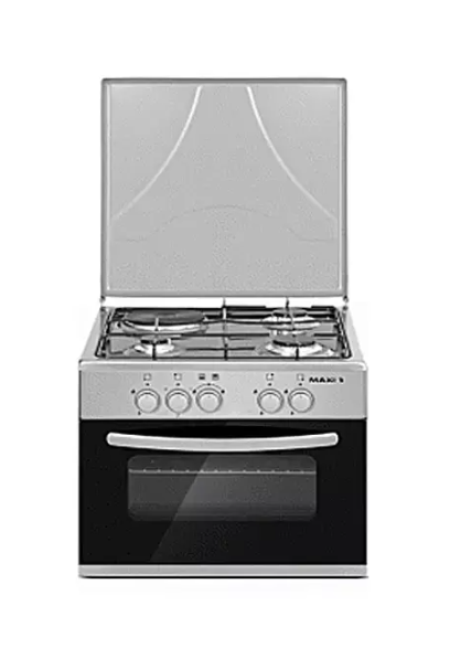 Maxi Gas Cooker 50x50 CM (3+1) Burners Inox