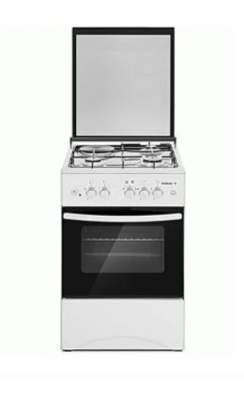 Kenstar 3 Burner + 1 Electric Hotplate Standing Gas Cooker KS-GCX5050-31S