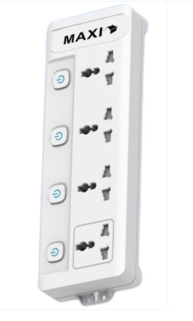 MAXI EXTENSION 4 OUTLET SWITCH MAXIEXT4K4-PS