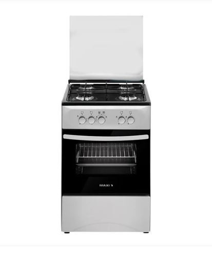 Maxi 50*50 4 Gas Burner Standing Cooker MAXI 50504B BASIC BLACK