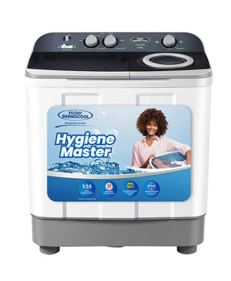 Haier Thermocool 10kg Top Load Semi Automatic Washing Machine (TLSA10AD) – White