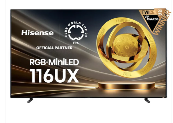 Hisense 116 Inch UX Series 4K Mini-LED ULED, Google TV 116UX Smart with Alexa compatibility, QLED, Hands Free voice Control with Built-in Subhoofer and Ultra viewing Angle