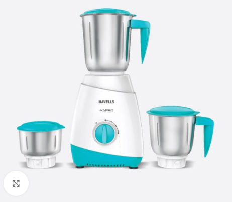 Havells 1.5L ASPRO 600W 3 Jar Super Mixer Grinder Blender