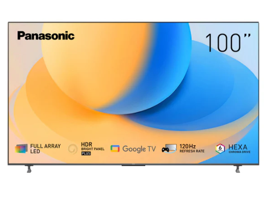Panasonic 100 inch 4K HDR Smart Full Array LED Google TV, Immersive Stadium Sound - Dolby Atmos®, 4K Studio Colour Engine, Google Screen Cast TH-100NX900M