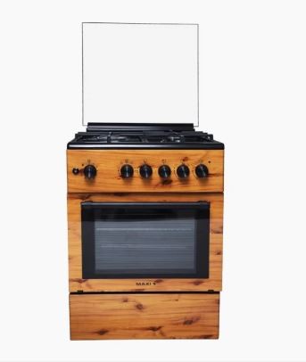 Maxi (3G+1E) 60X60 Standing Gas Cooker Wood | MAXI 6060 TR 31 IGL WD