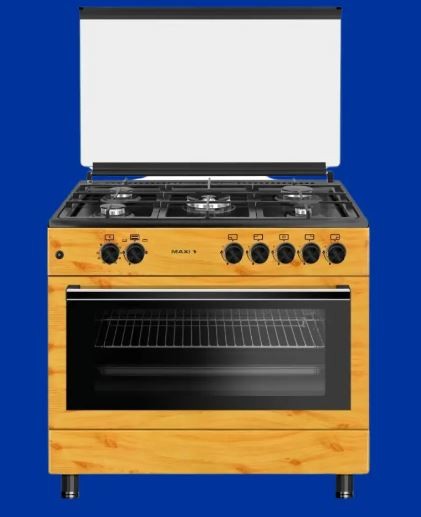 Maxi Gas Cooker 60x90 CM (5) Burners Wood