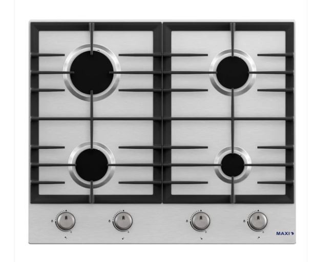 Maxi Stainless Steel 60cm 4 Gas Cooktop Built-in Burner MAXIBURNERBE001