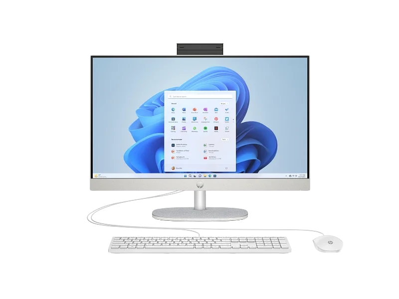 HP 23.8 All-in-One 24-CR1027NH PC 14th Gen INTEL ULTRA7-155U (METEOR LAKE-U) 1.7GHz up to 4.8GHz 1TB PCIe NVMe M.2 SSD | 16GB DDR5-5600 MT/s RAM (1x16GB)23.8 FHD Antiglare IPS TOUCHSCREEN Display |