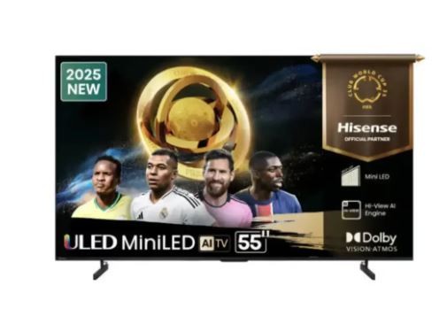 Hisense TV ULED 55 Inch U6Q 4K Smart Mini LED TV 55U6Q