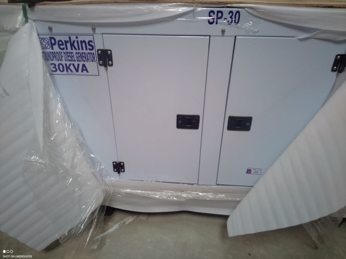 30KVA PERKINS SOUND PROOF DIESEL GENERATOR