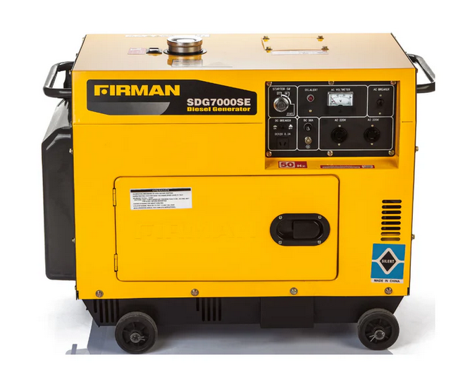 Firman 5.0kva Sound proof Key start Generator - SDG7000SE