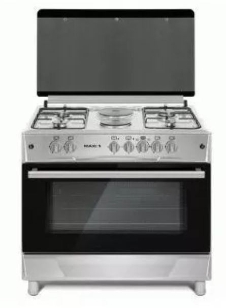 Maxi STYLE 60*90 (4 Cooker + 2 Electric) Burner Standing Gas Cooker INOX