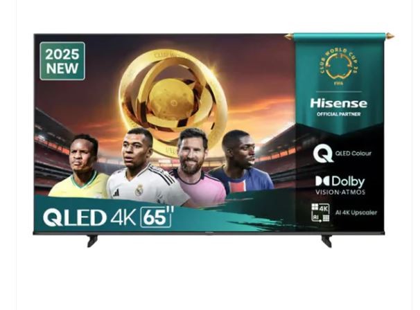Hisense 65 Inch QLED 4K Smart TV With Quantum Dot Colour TV 65Q6Q