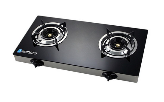 Haier Thermocool Table Glass Gas Cooker - TEC TBL CKR 2HOB TGC-2GA Glass Duo